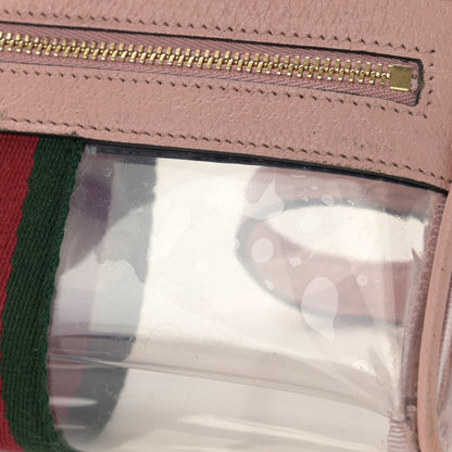 Gucci Vinyl Web Mini Ophidia Transparent Shoulder Bag Perfect Pink 11 of 12