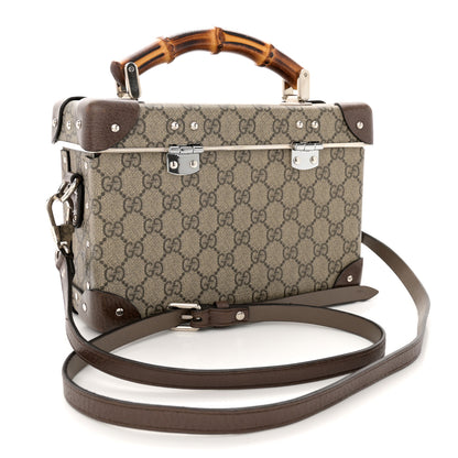 Gucci GG Supreme Monogram Globe-Trotter Beauty Case Brown 3 of 14