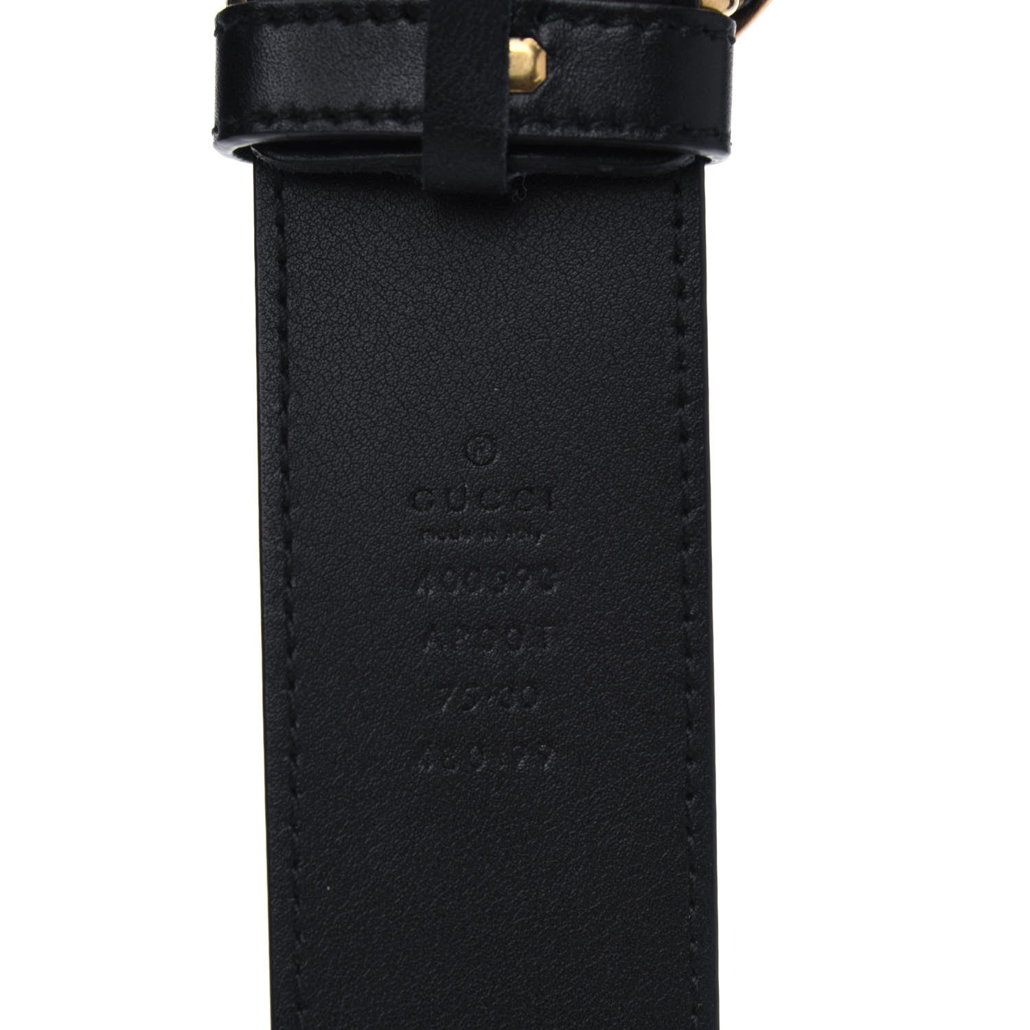Gucci Calfskin Double G 40mm Belt 75 30 Black 3 of 3