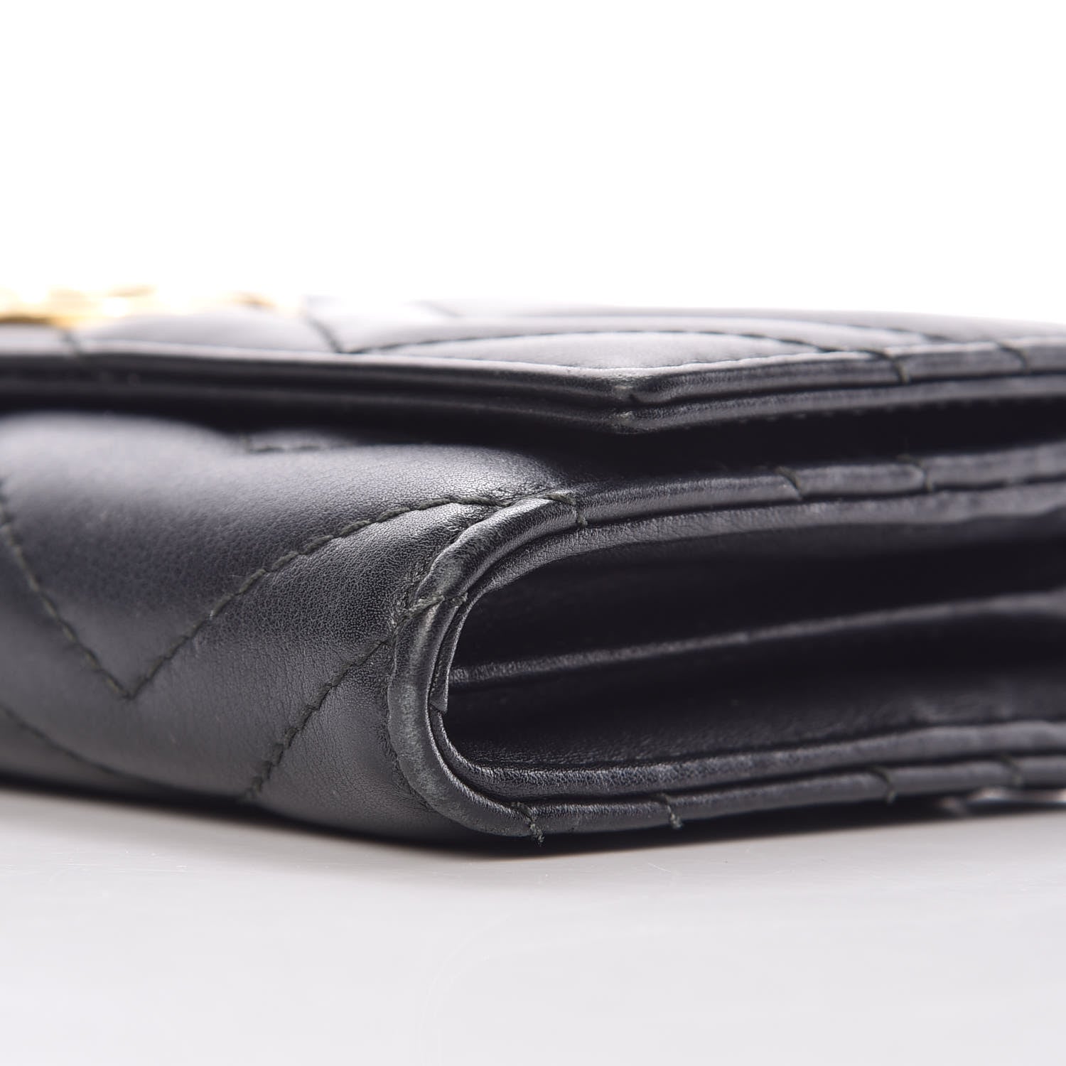 Gucci Calfskin Matelasse GG Marmont Continental Wallet Black 9 of 16