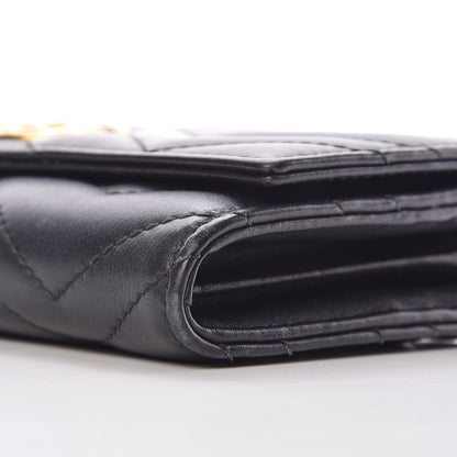 Gucci Calfskin Matelasse GG Marmont Continental Wallet Black 9 of 16