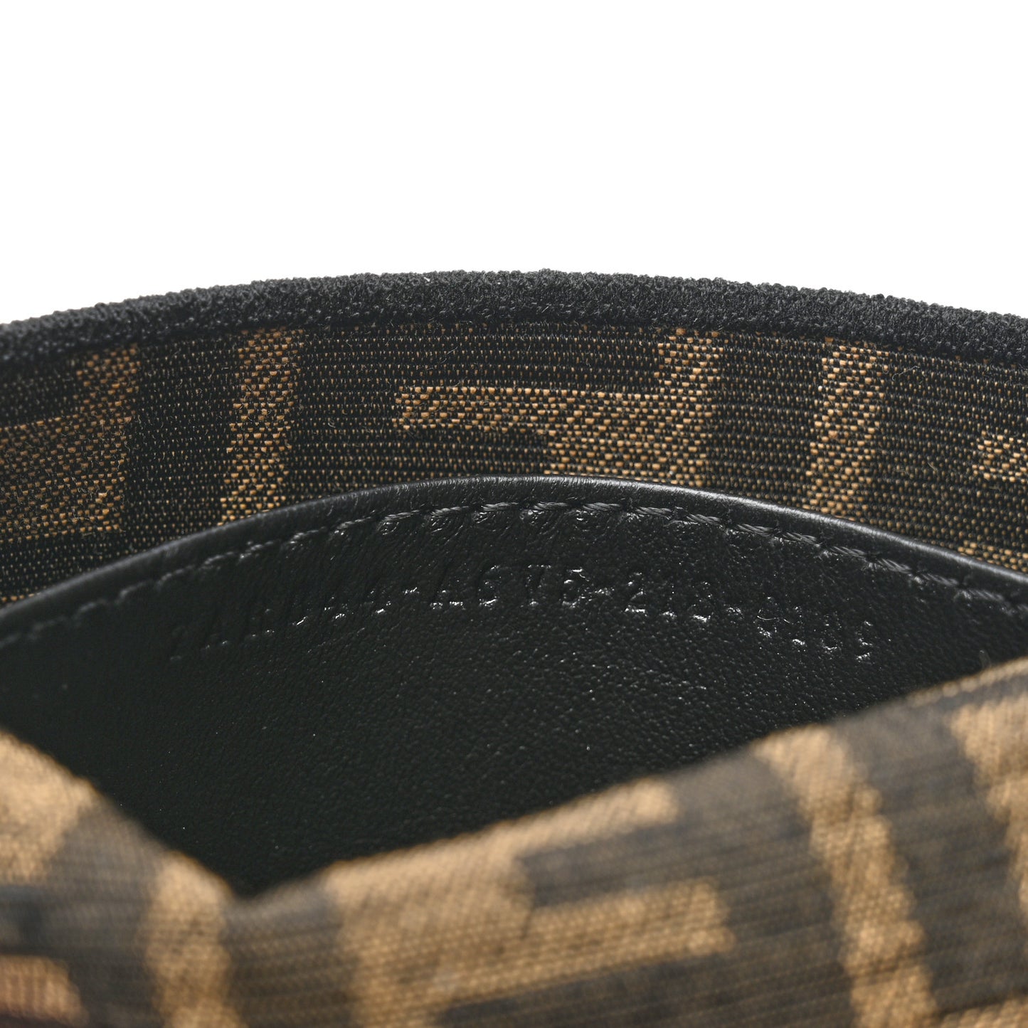 Fabric Jacquard FF 1974 Nano Baguette Charm Tobacco Moro Black