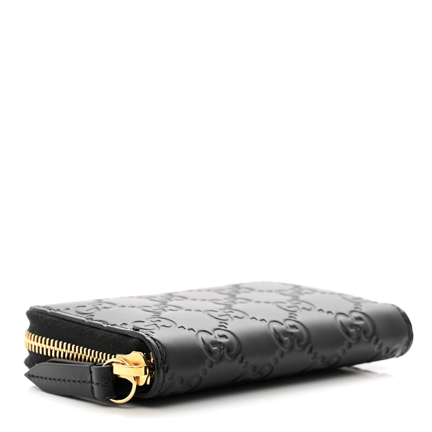 Gucci Guccissima Zip Around Card Case Black 4 of 8