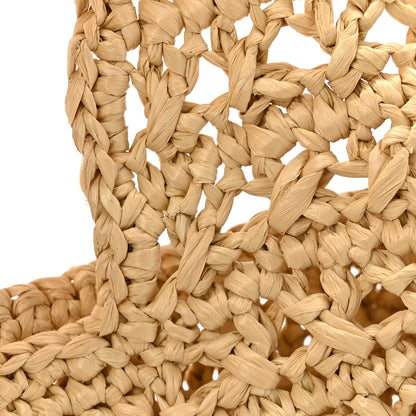 Saint Laurent Raffia Monogram Hobo Naturale 13 of 13