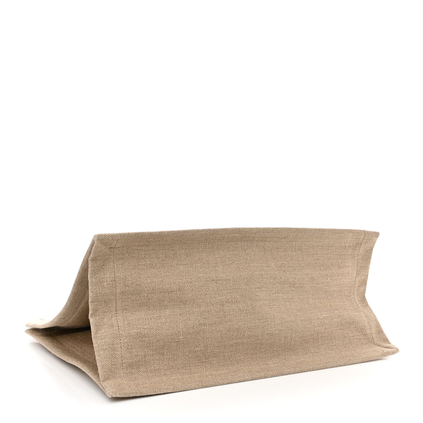 Linen Calfskin Small Rive Gauche Tote Beige Sea Salt