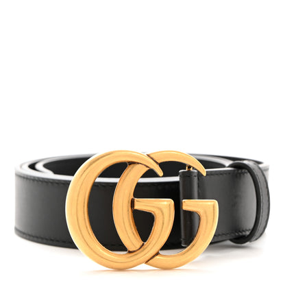 Gucci Calfskin Double G 30mm Belt 80 32 Black 1 of 5