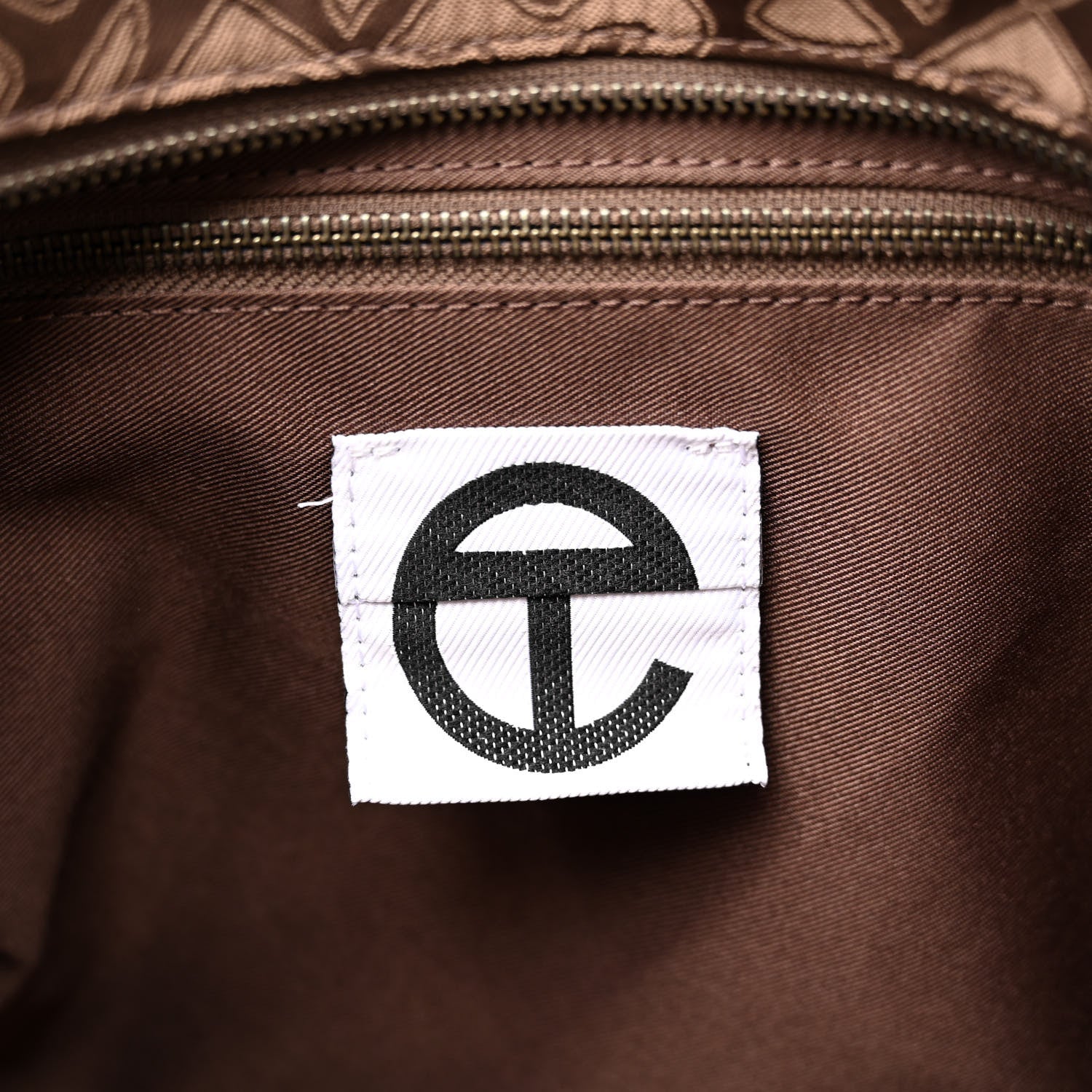 Telfar Monogram Jacquard Medium Shopping Bag Tan 6 of 10