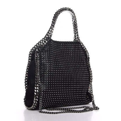 Stella McCartney Shaggy Deer All Over Studs Mini Falabella Tote Black 4 of 10