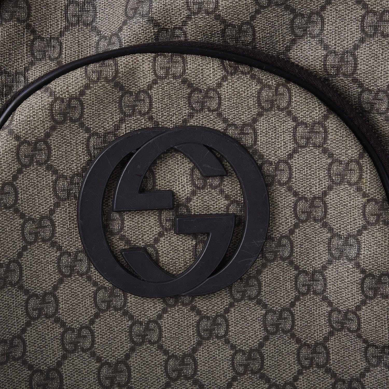 Gucci GG Plus Monogram Interlocking G Medium Backpack Dark Brown 8 of 8
