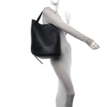 Lanvin Calfskin Large Hook Bag Black 2 of 10