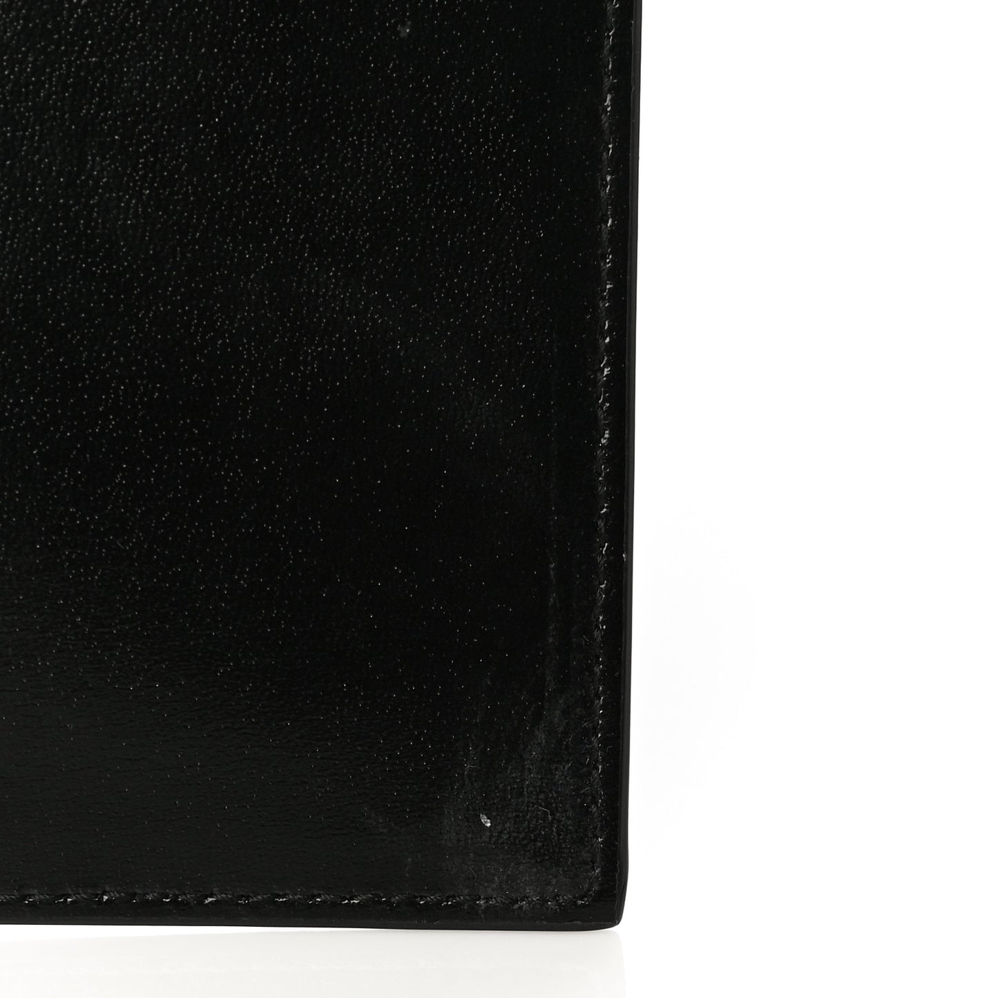 Smooth Shiny Calfskin Monogram Uptown Pouch Black