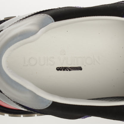 Louis Vuitton Nubuck Calfskin Perforated Run Away Sneakers 39.5 Black 6 of 7