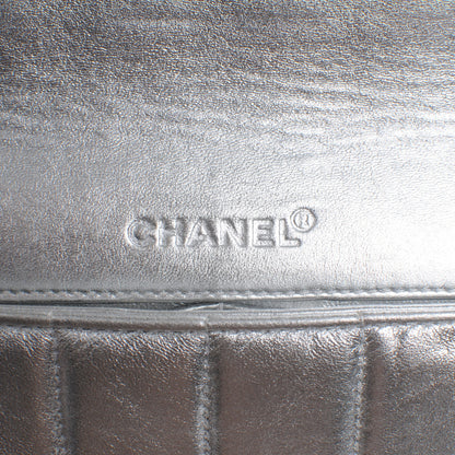 Chanel Lambskin East West Chocolate Bar Flap Silver 6 of 8
