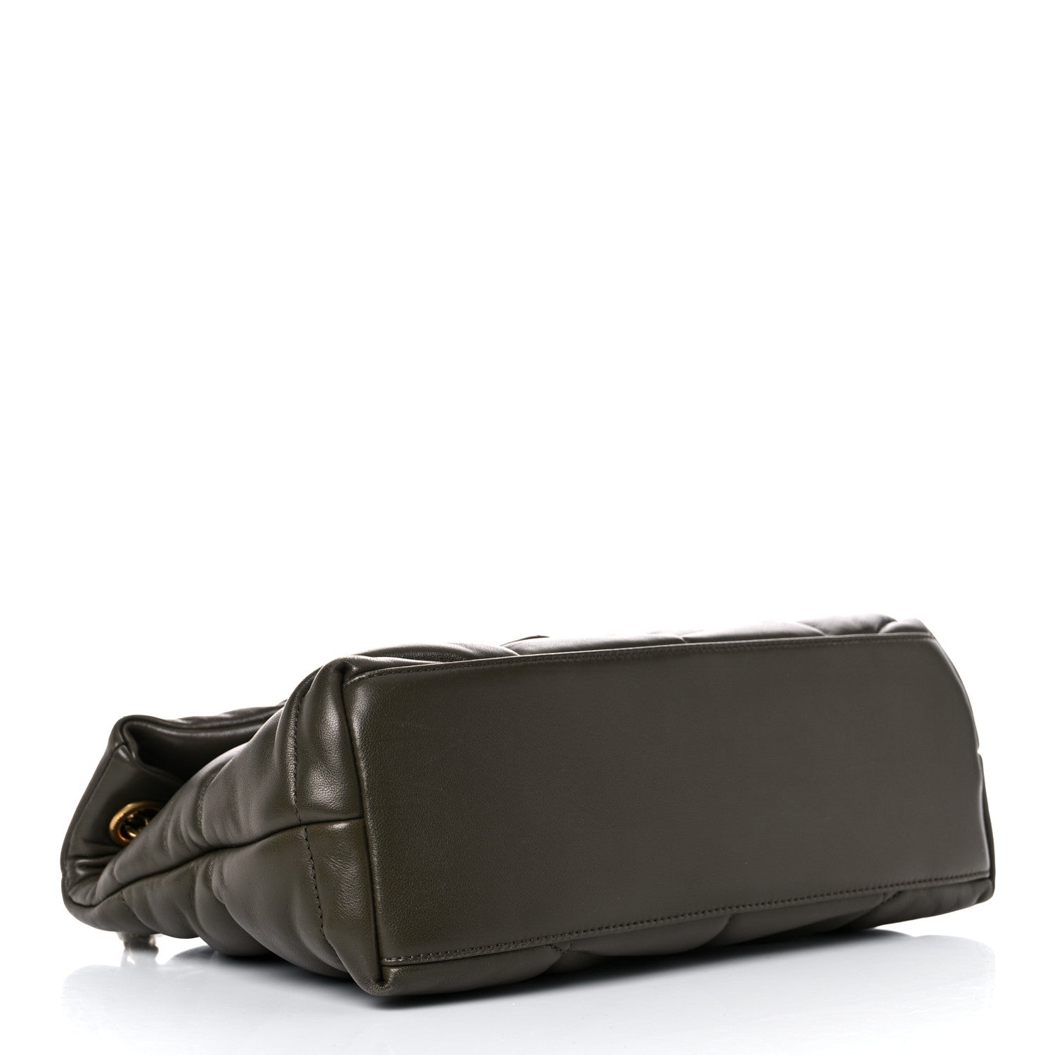 Saint Laurent Lambskin Quilted Small Loulou Puffer Monogram Chain Satchel Seaweed 4 of 14