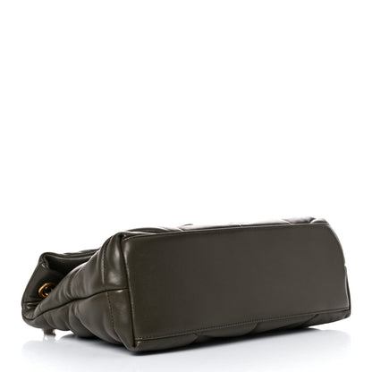 Saint Laurent Lambskin Quilted Small Loulou Puffer Monogram Chain Satchel Seaweed 4 of 14
