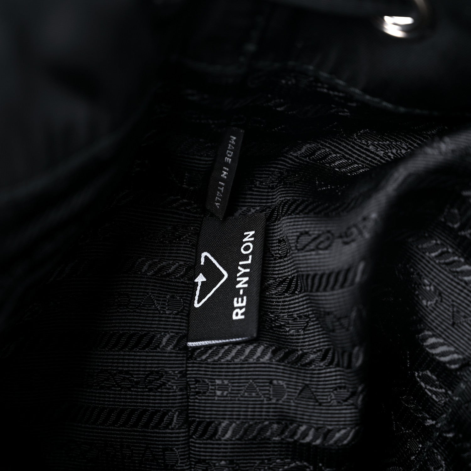 Prada Tessuto Nylon Saffiano Medium Backpack Black 7 of 15