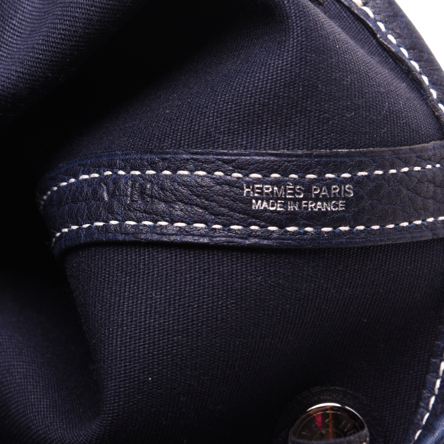 Hermes Toile Negonda Garden File PM Bleu Marine 8 of 12