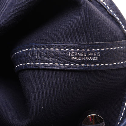 Hermes Toile Negonda Garden File PM Bleu Marine 8 of 12