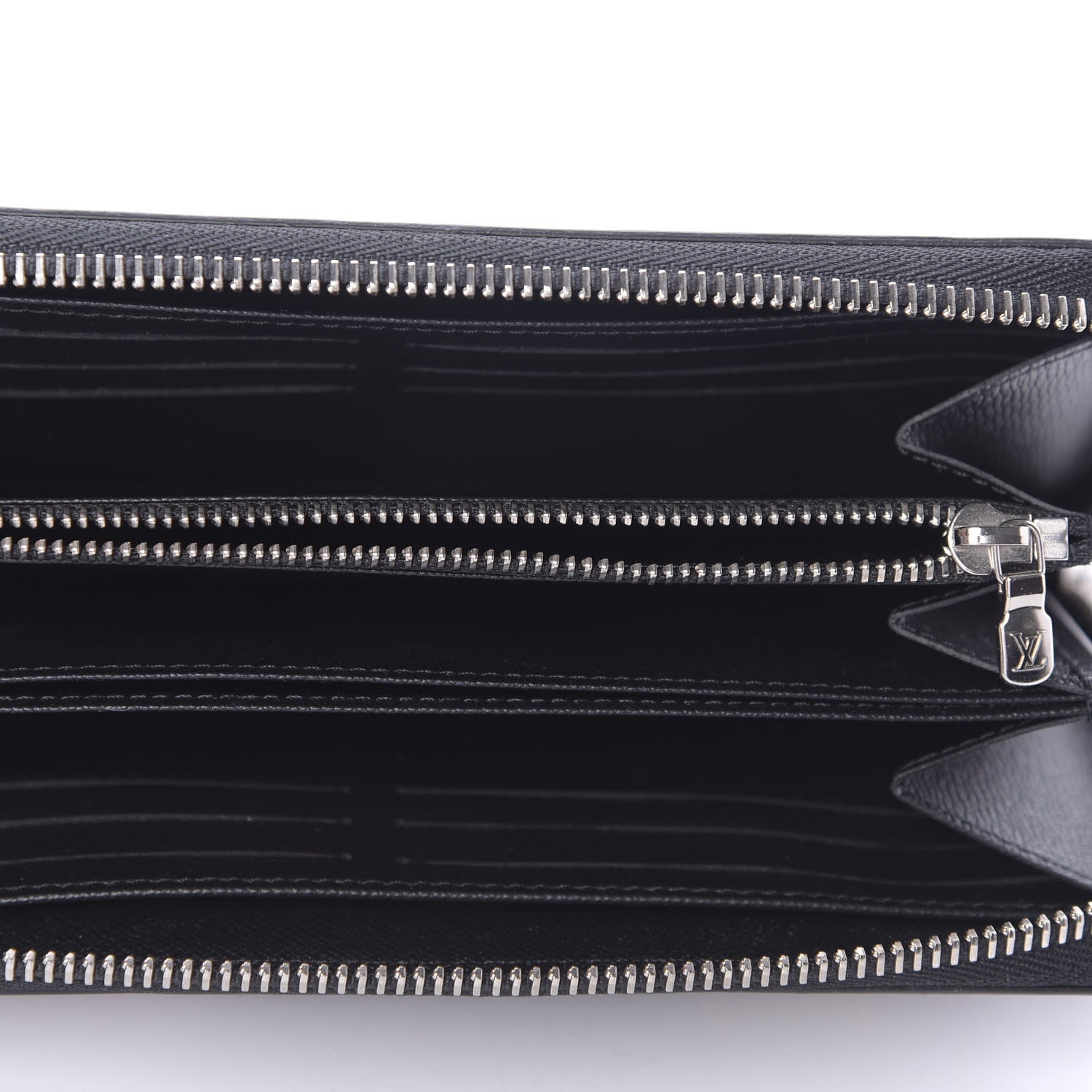 Louis Vuitton Epi LV Stories Zippy Wallet Black 5 of 9