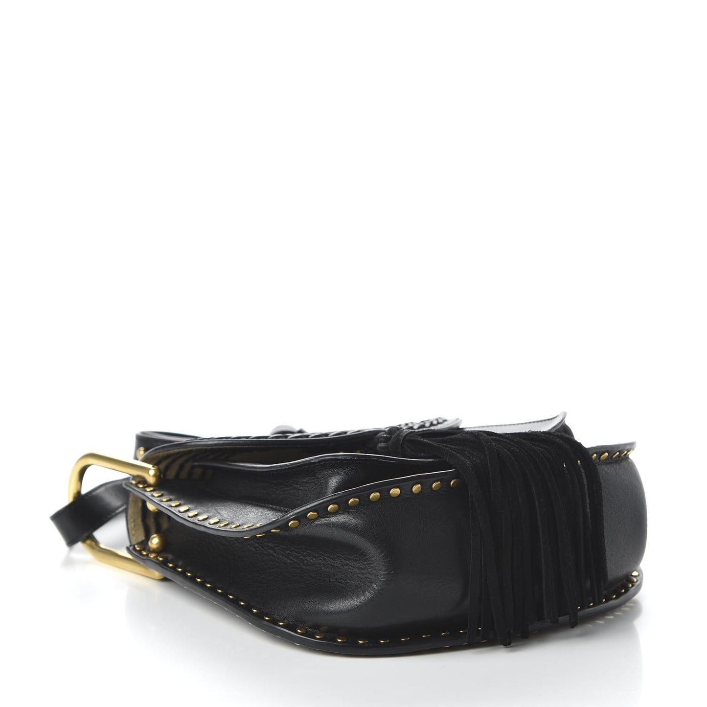 Calfskin Braided Small Hudson Shoulder Bag Black