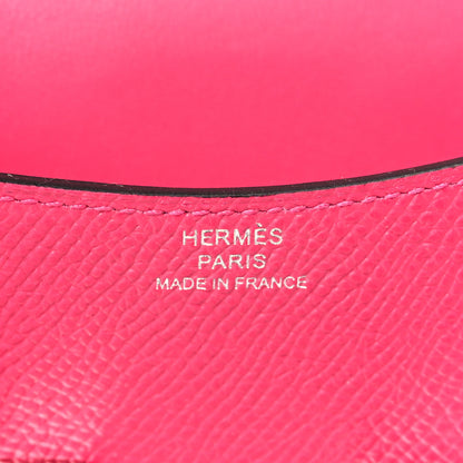 Hermes Epsom Constance Slim Wallet Rose Mexico 7 of 9