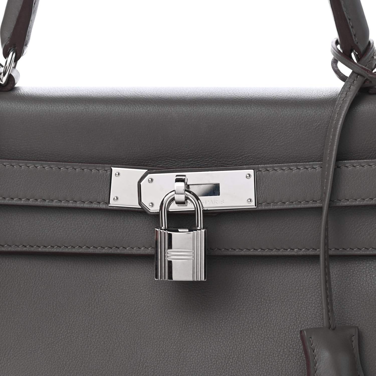 Hermes Swift Kelly Retourne 28 Etain 10 of 12