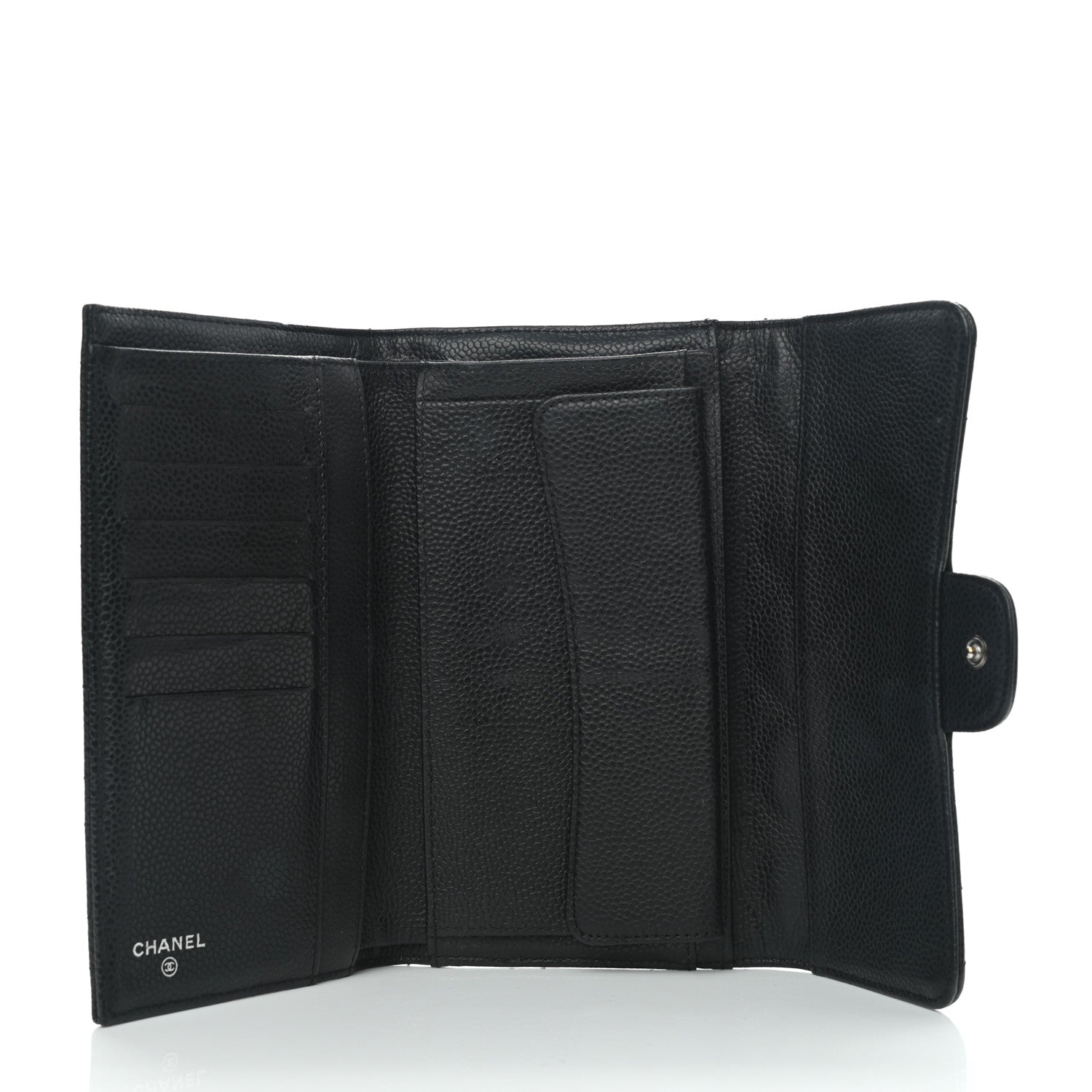 Chanel Caviar Quilted Large Flap Wallet Black 6 of 11