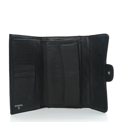 Chanel Caviar Quilted Large Flap Wallet Black 6 of 11