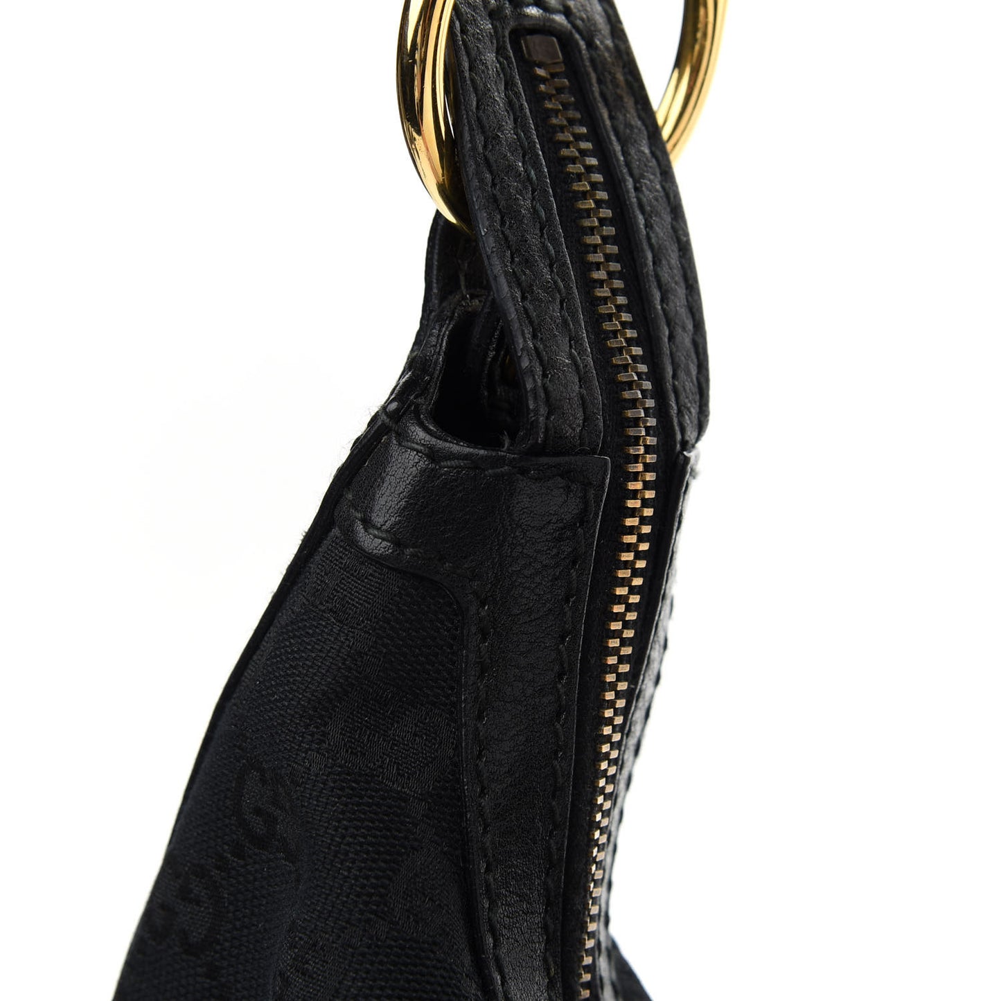 Monogram Medium Interlocking Hobo Black