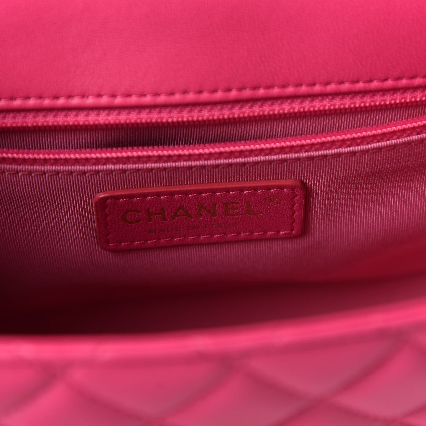 Lambskin Quilted Medium Mademoiselle Chic Flap Pink