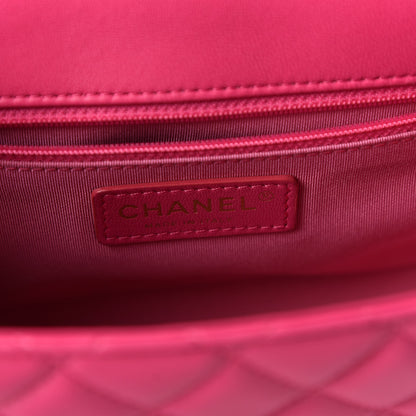 Chanel Lambskin Quilted Medium Mademoiselle Chic Flap Pink 8 of 11