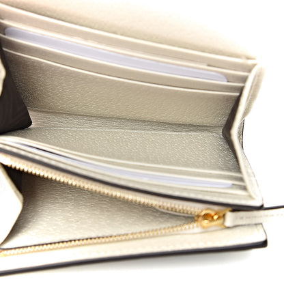 Gucci GG Supreme Monogram Flora Textured Calfskin Web Ophidia Card Case Wallet Beige Ebony Multicolor Mystic White 5 of 7
