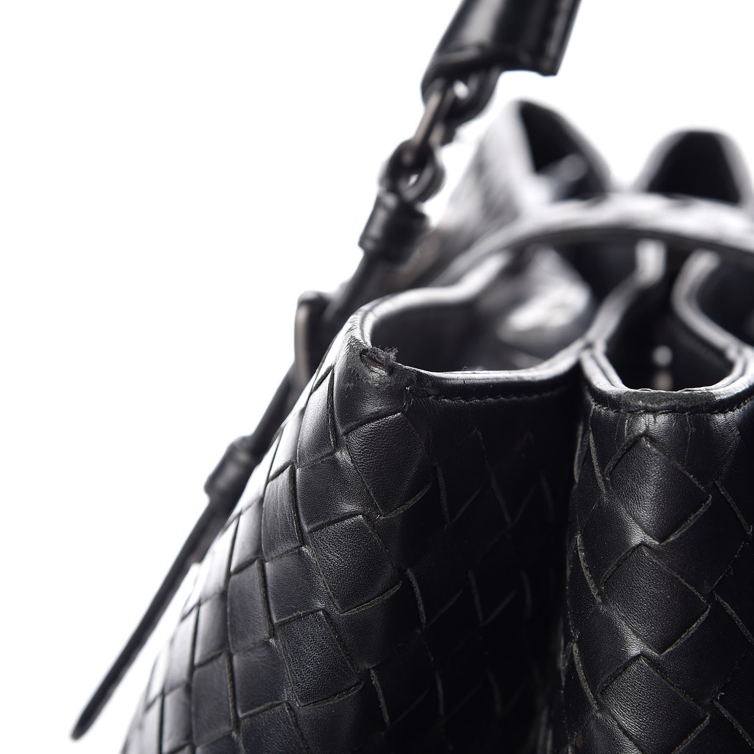 Bottega Veneta Light Calf Intrecciato Small Roma Black 16 of 19