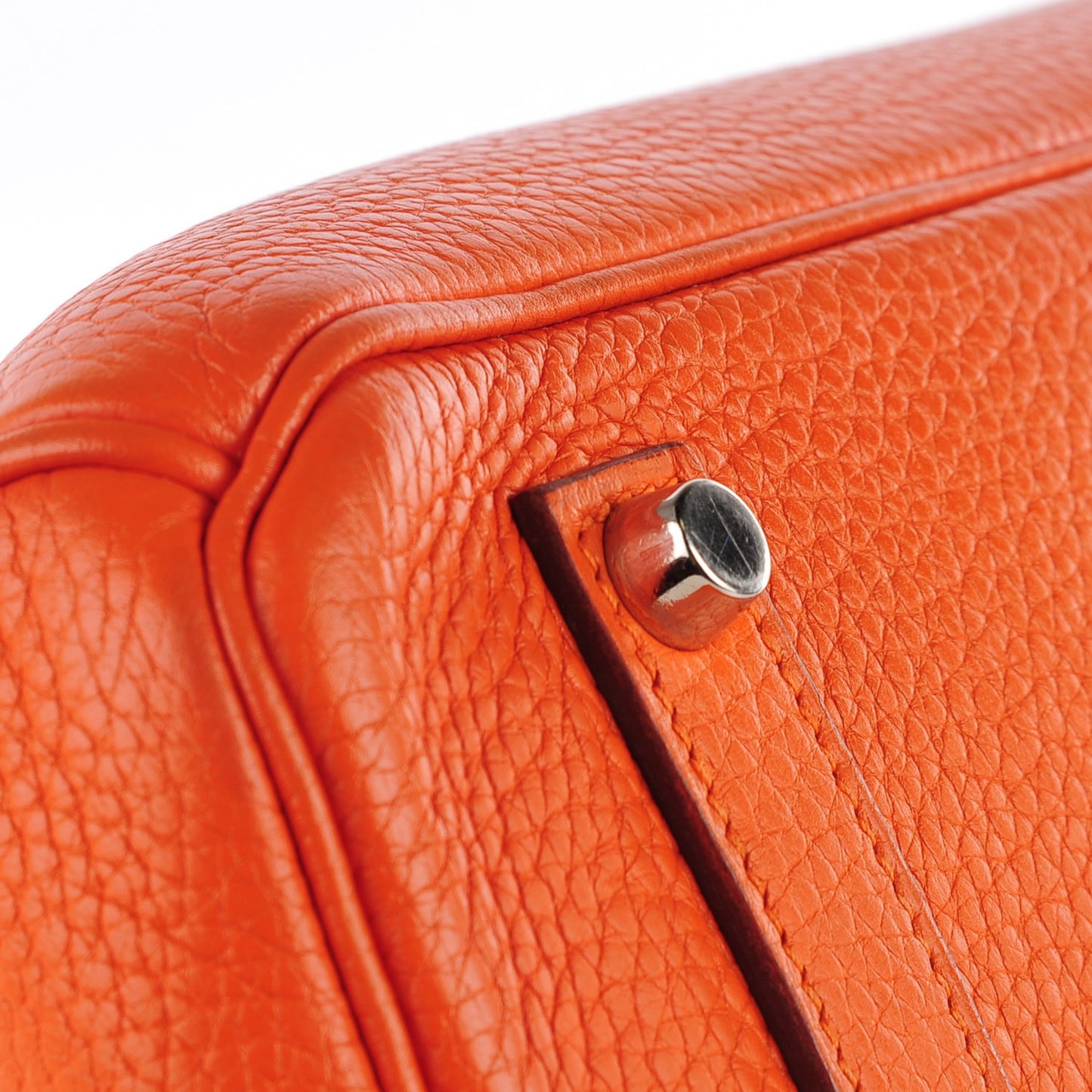 Taurillon Clemence Birkin 35 Orange