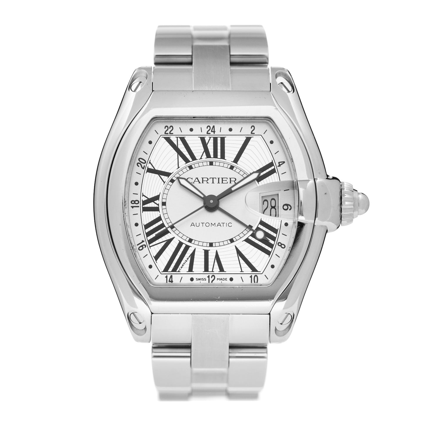 Stainless Steel 42mm Roadster GMT Automatic Watch