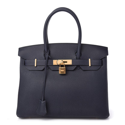Hermes Togo Birkin 30 Bleu Nuit 1 of 11