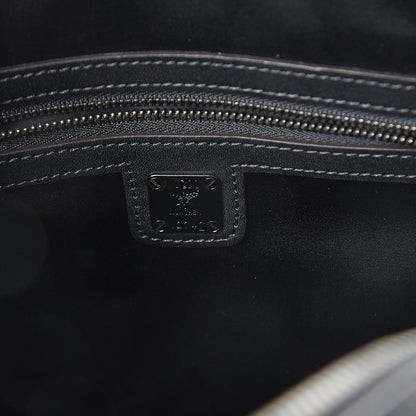 MCM Calfskin Balam Spitze Boston Bag Black 5 of 8