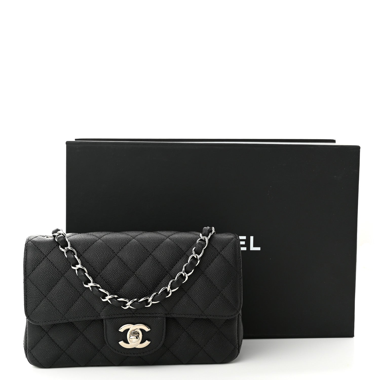 Chanel Caviar Quilted Mini Rectangular Flap Black 11 of 11