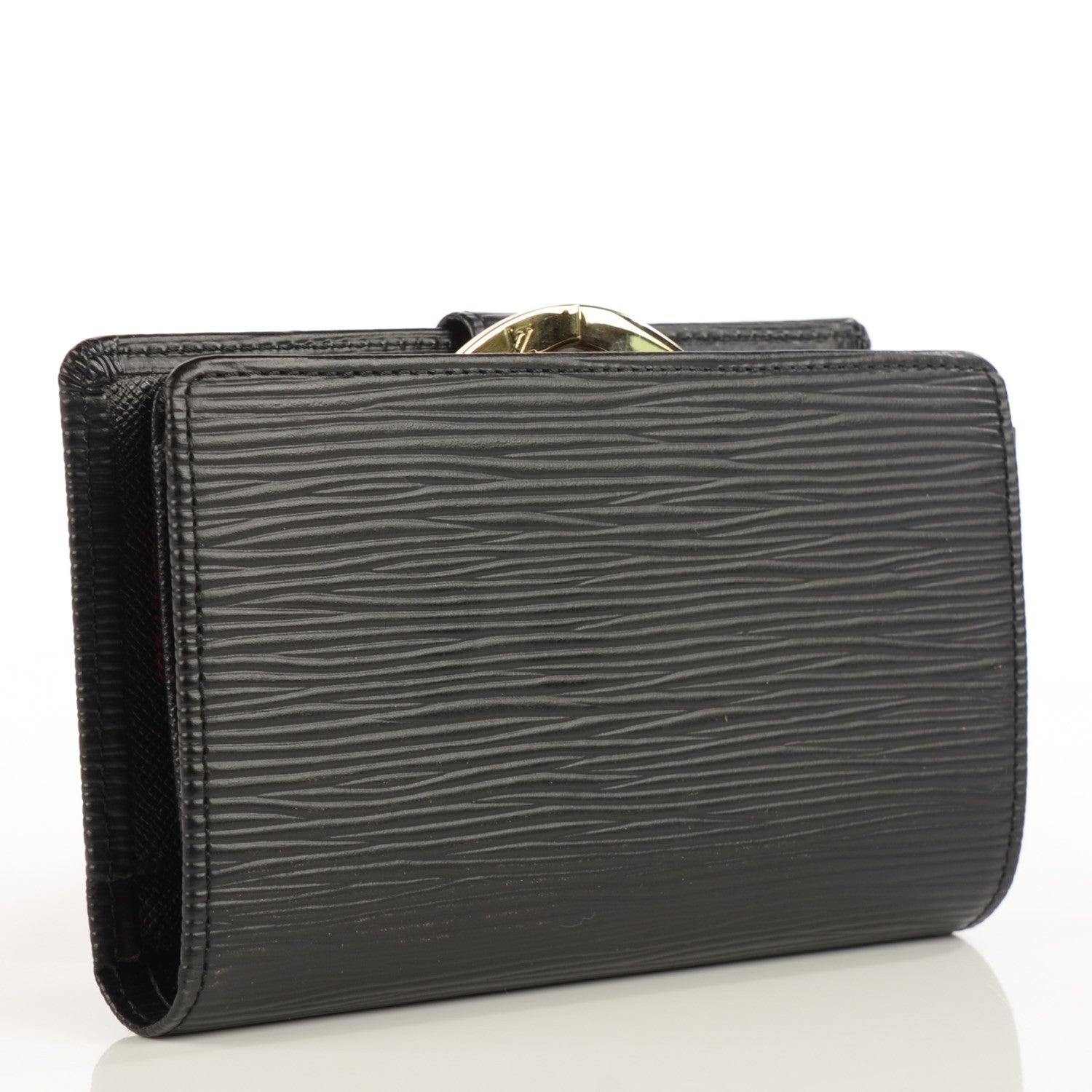 Louis Vuitton Epi French Purse Wallet Black 3 of 7