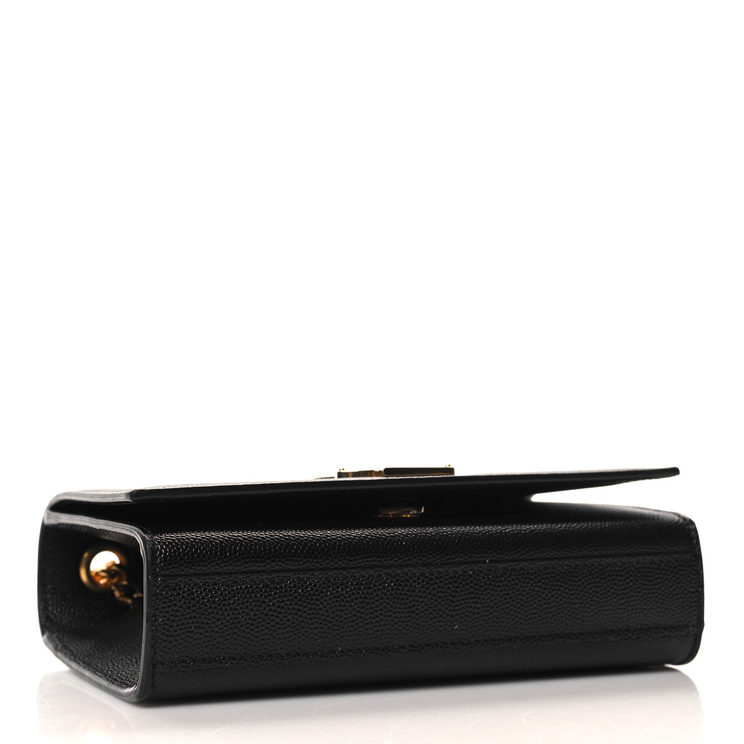 Saint Laurent Grain De Poudre Small Monogram Kate Satchel Black 4 of 9