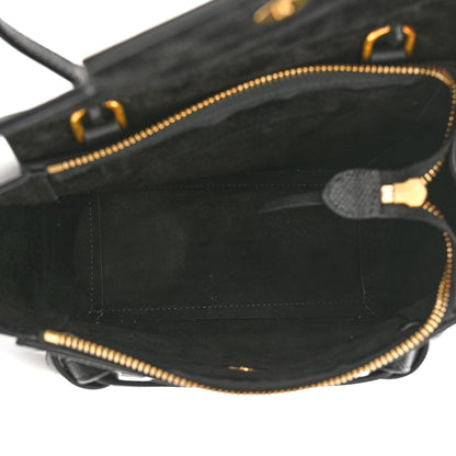 Celine Grained Calfskin Nano Belt Bag Black 5 of 14