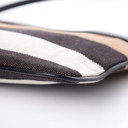 Burberry Mega Check Peyton Crossbody Clutch Bag Black 9 of 14