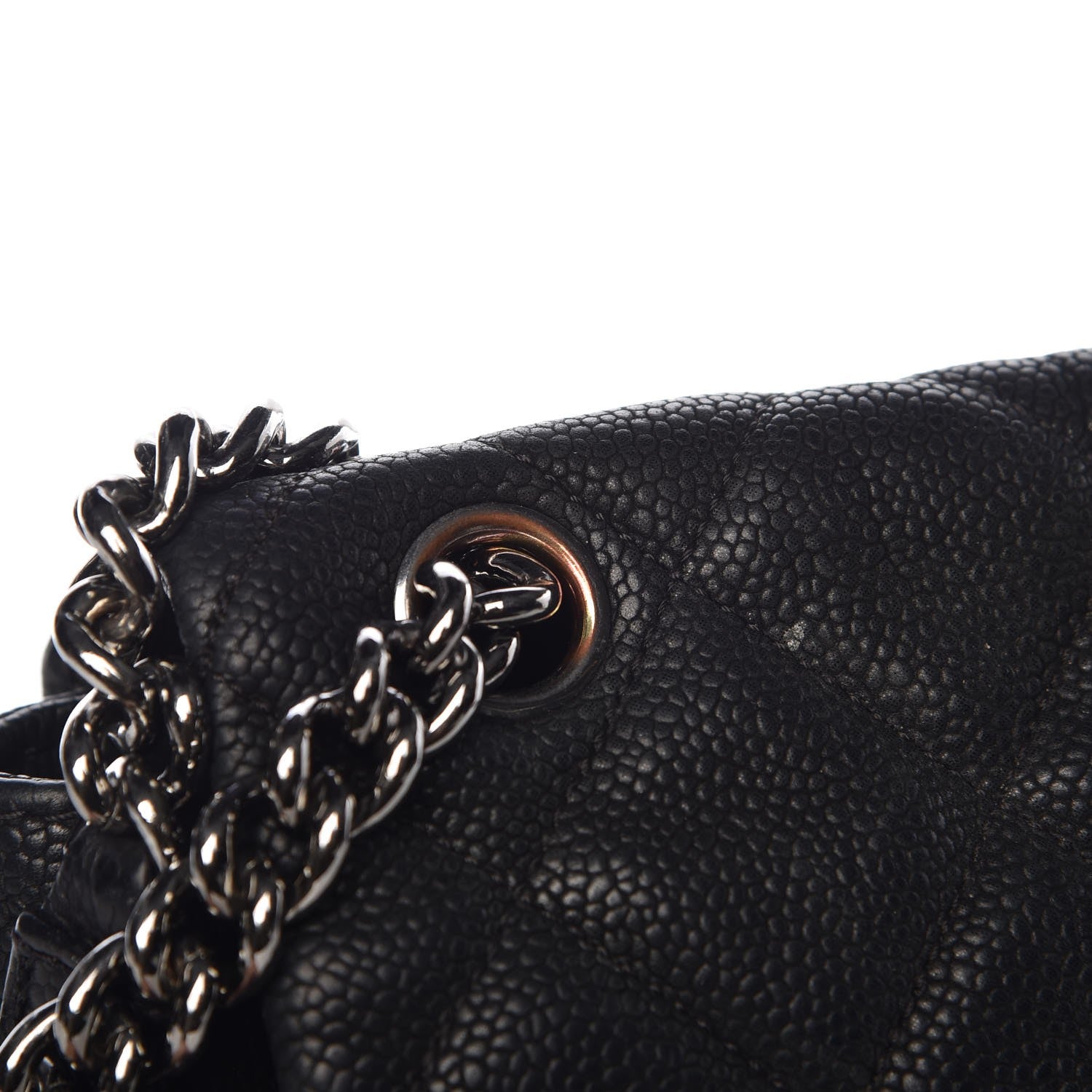 Chanel Iridescent Caviar Quilted Medium Lady Pearly Flap Black 16 of 16