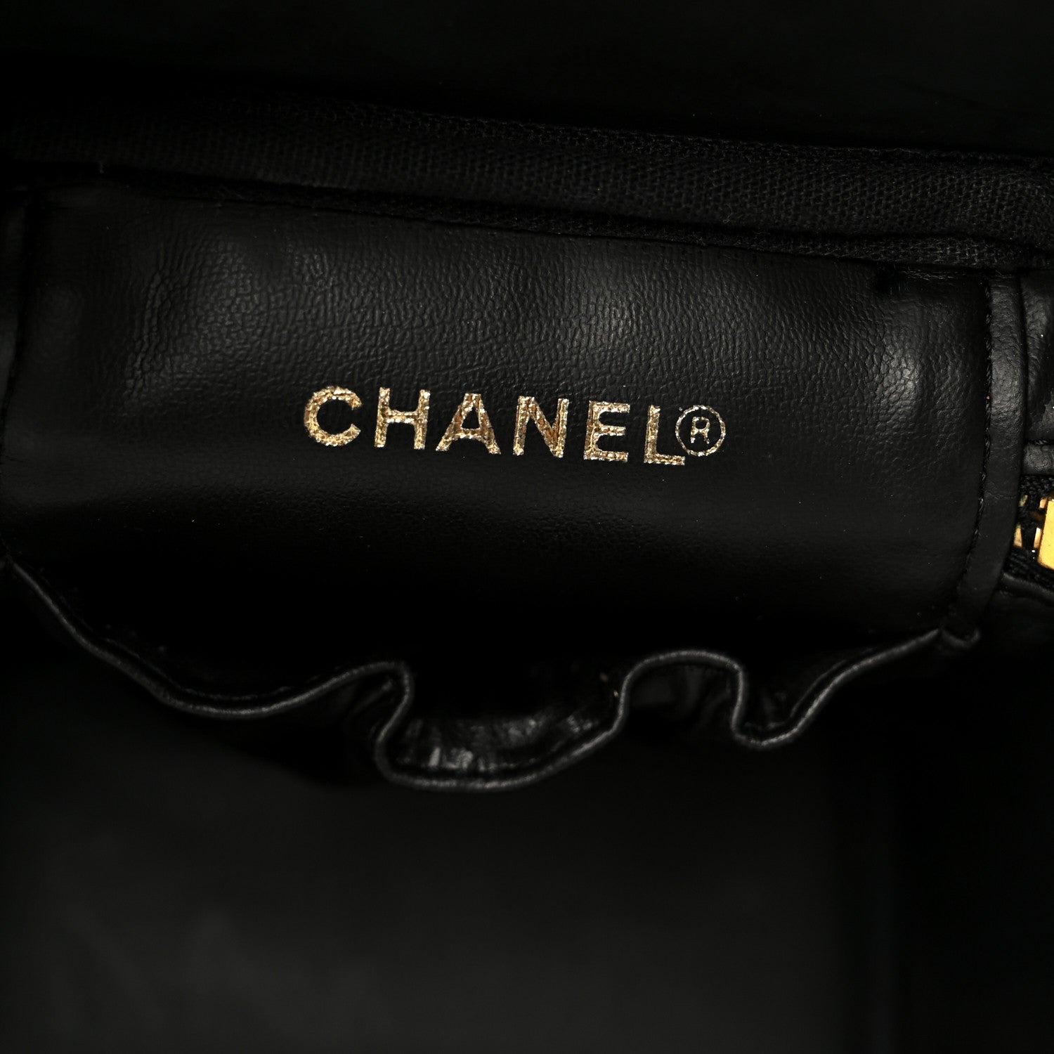 Chanel Caviar Vanity Cosmetic Case Black 6 of 11