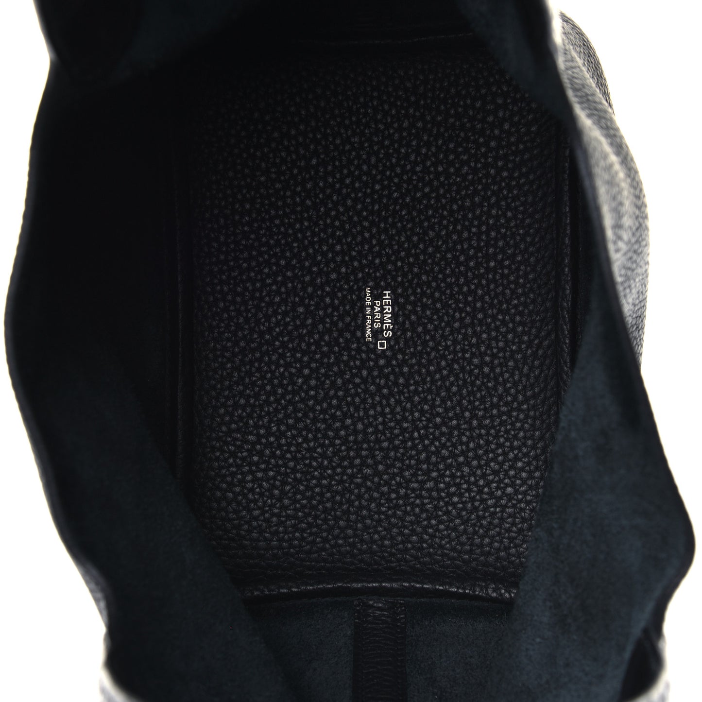 Taurillon Clemence Matte Alligator Picotin Lock Touch 18 PM Black