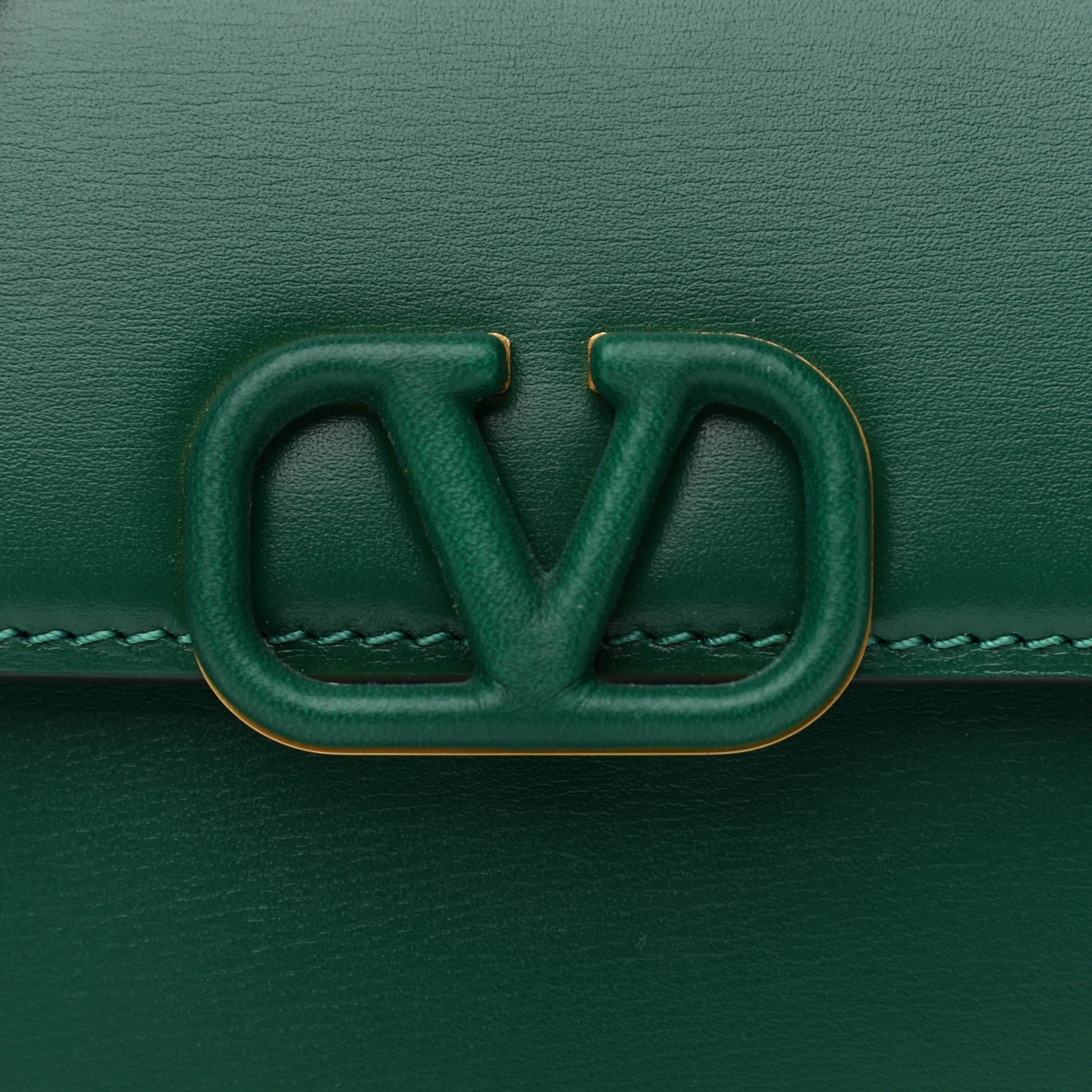 Smooth Calfskin Micro VSling Shoulder Bag Green