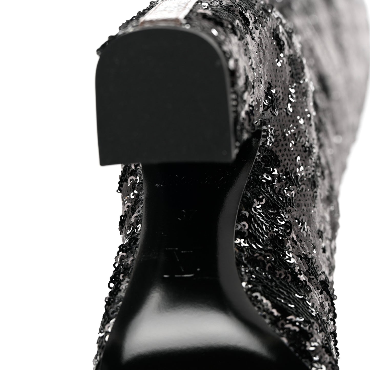Sequin Donna High Boots 37 Black