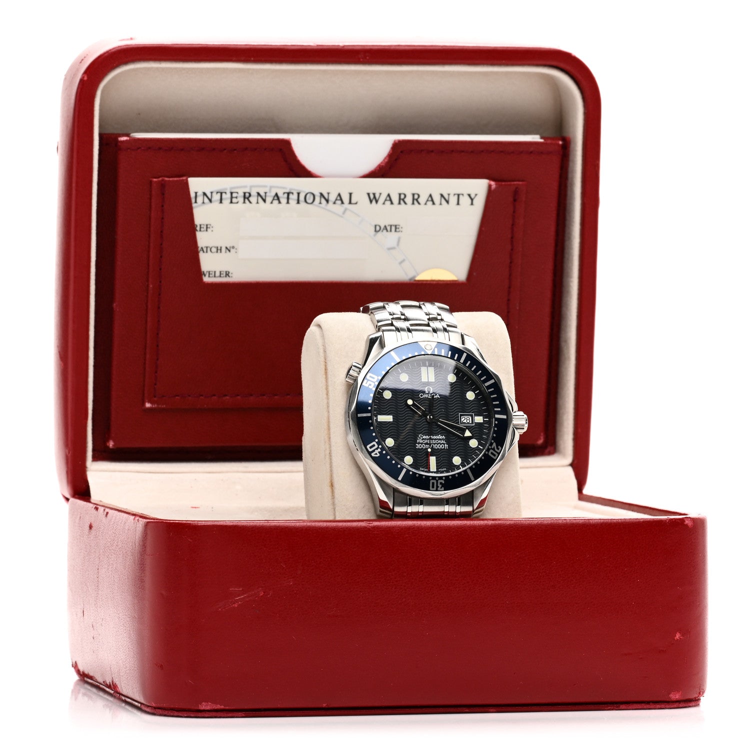 Omega Stainless Steel 41mm Seamaster Professional Quartz Watch Blue 2541.80.00 5 of 5