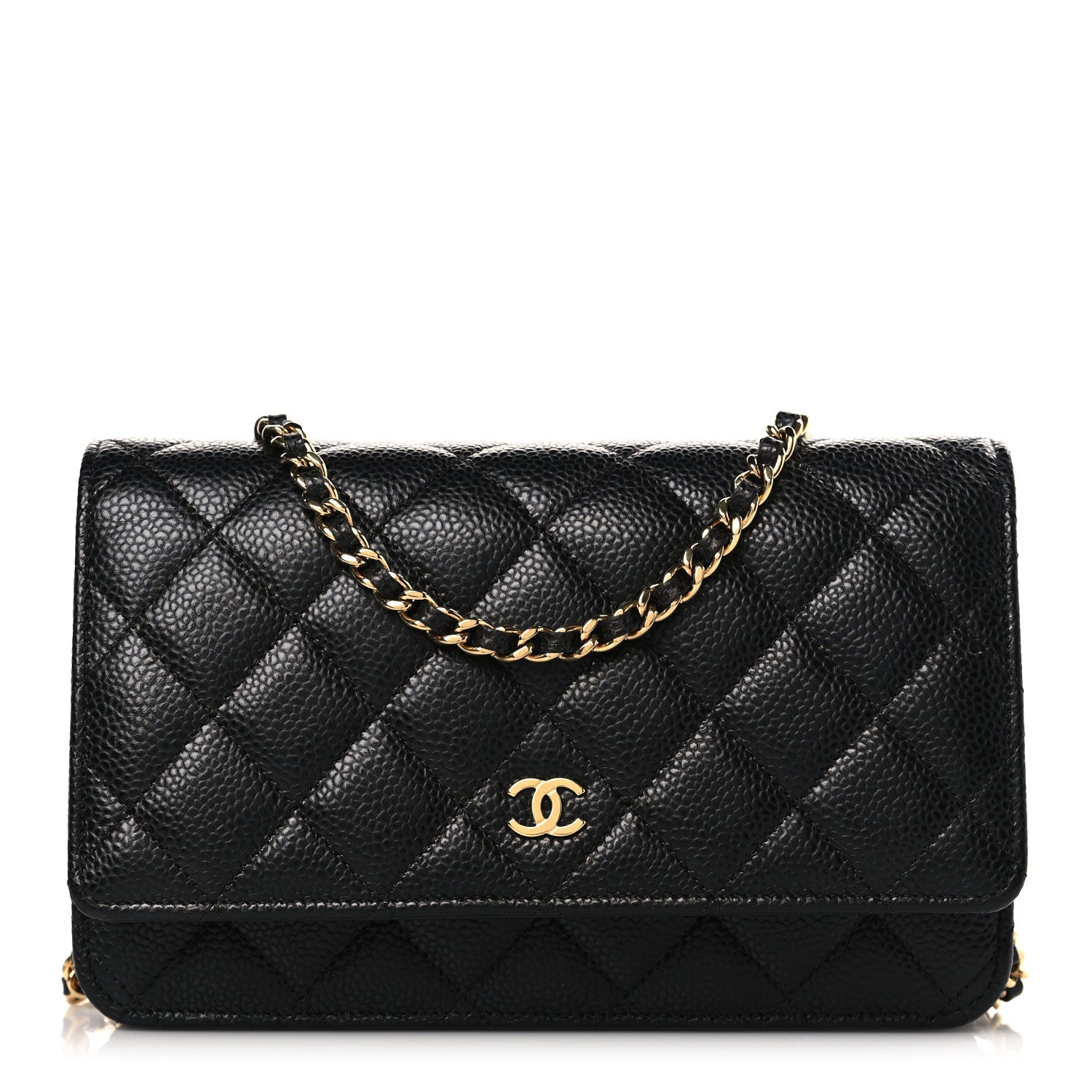 Chanel Caviar Quilted Wallet on Chain WOC Black 1 of 9