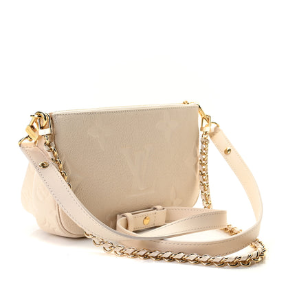 Louis Vuitton Empreinte Monogram Giant Multi Pochette Accessories Cream 6 of 12